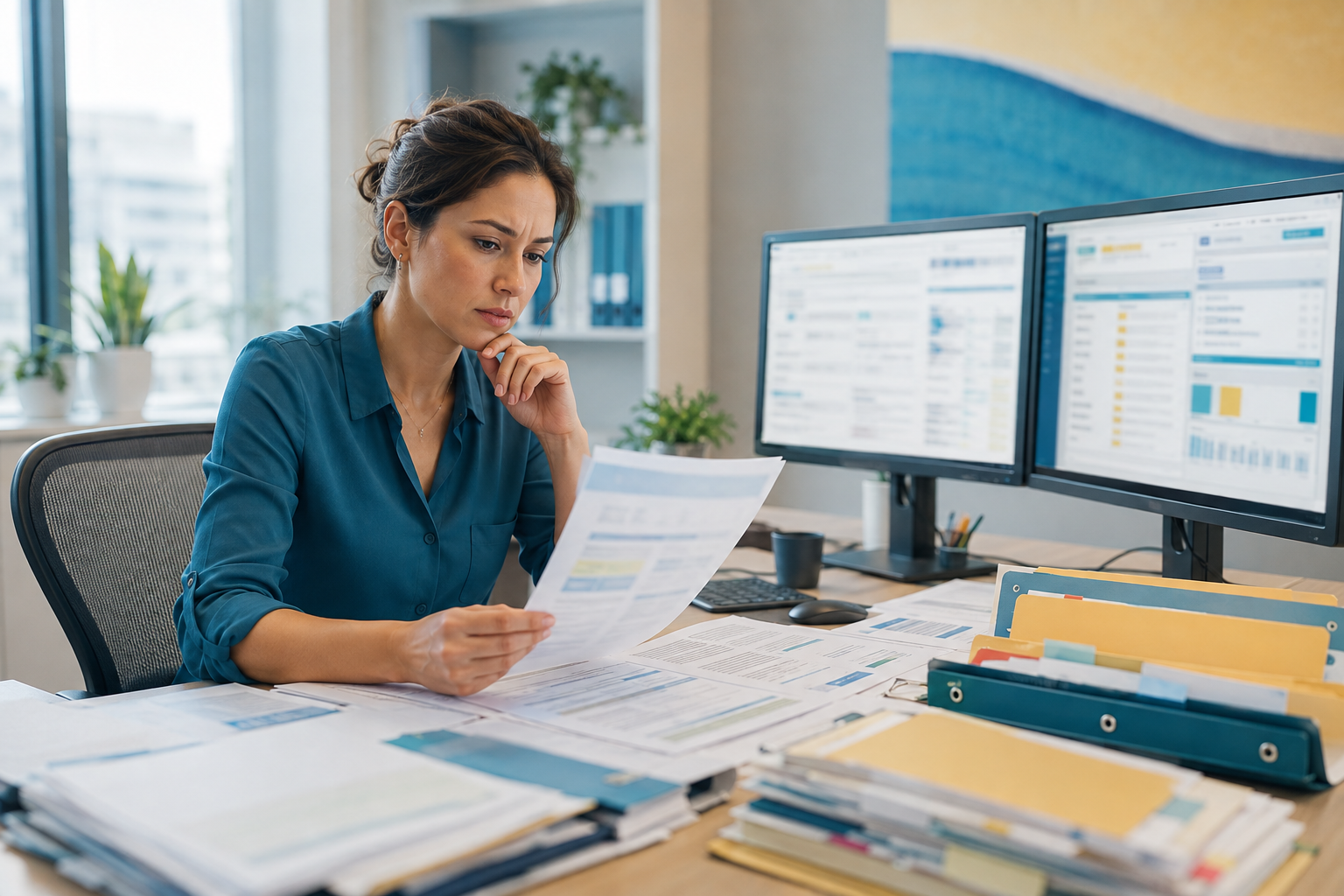 A sourcing professional working across scattered regulatory portals and printed documents